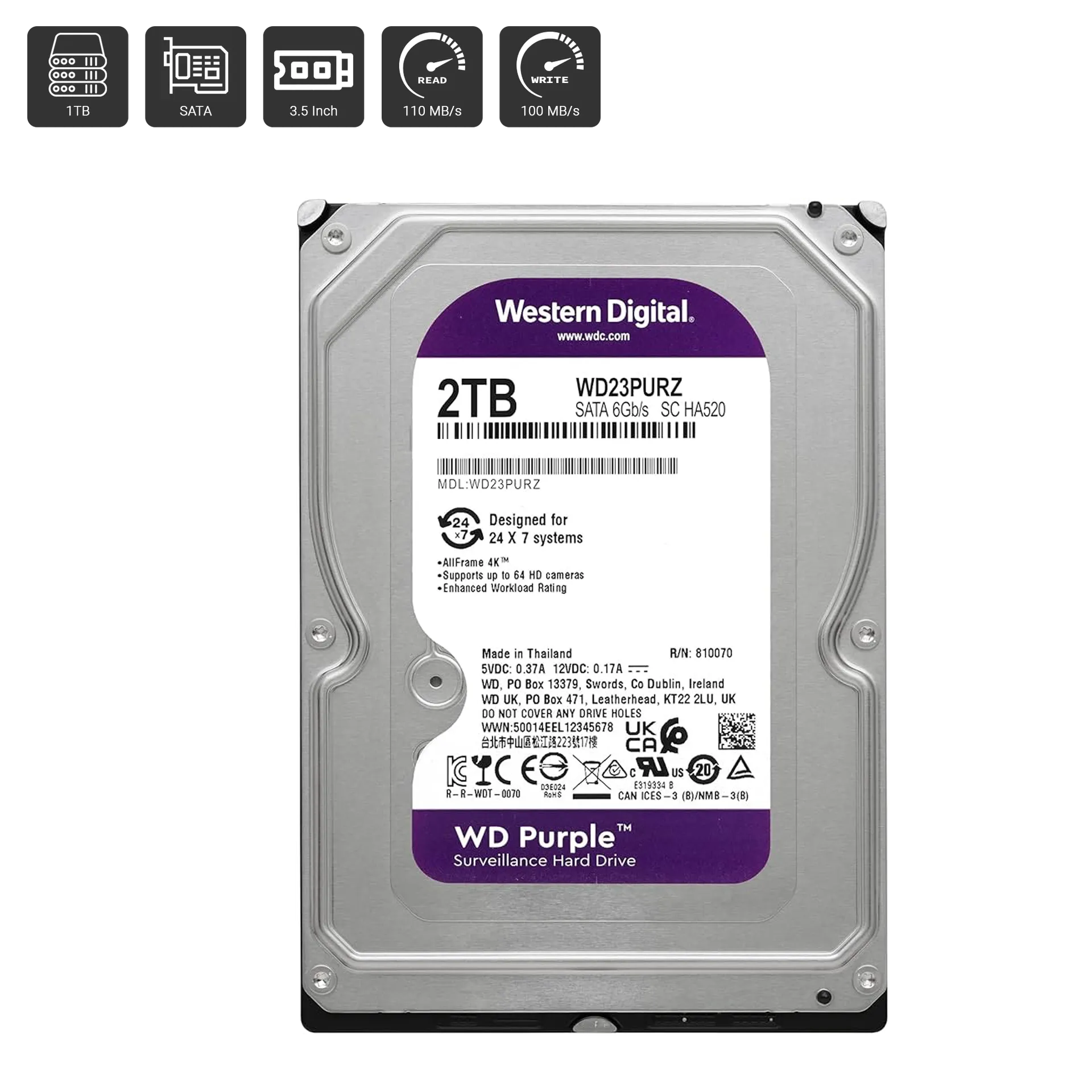 2TB HDD